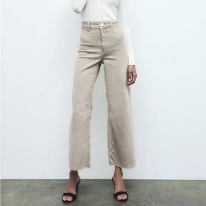 Zara Sailor Marine Jeans in Stone